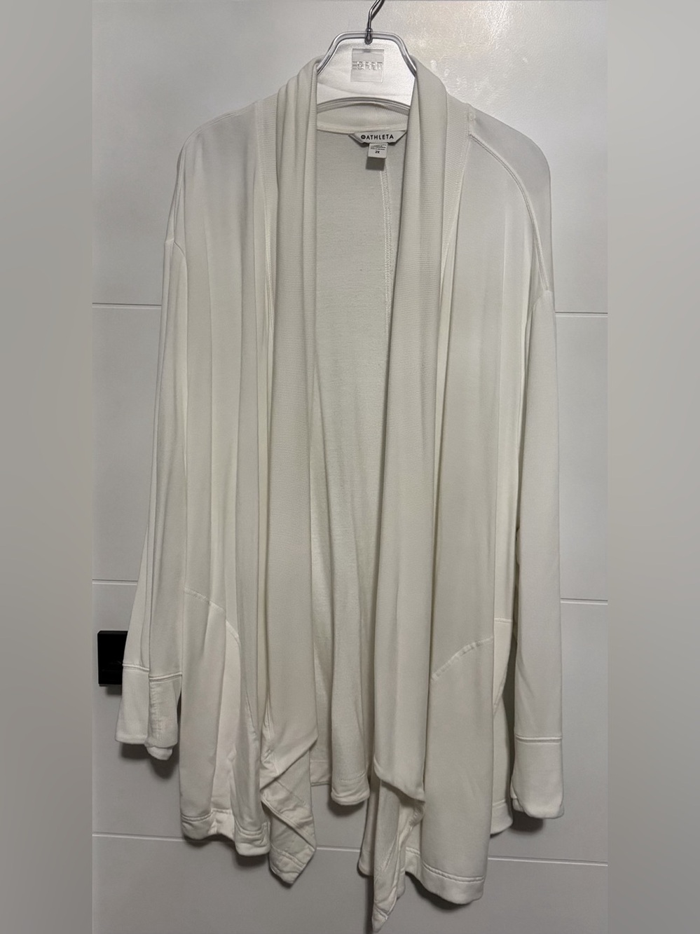 Athleta:Long Sleeve Open Front Wrap (w/pockets!) Size 2X (ptp approx 30in)